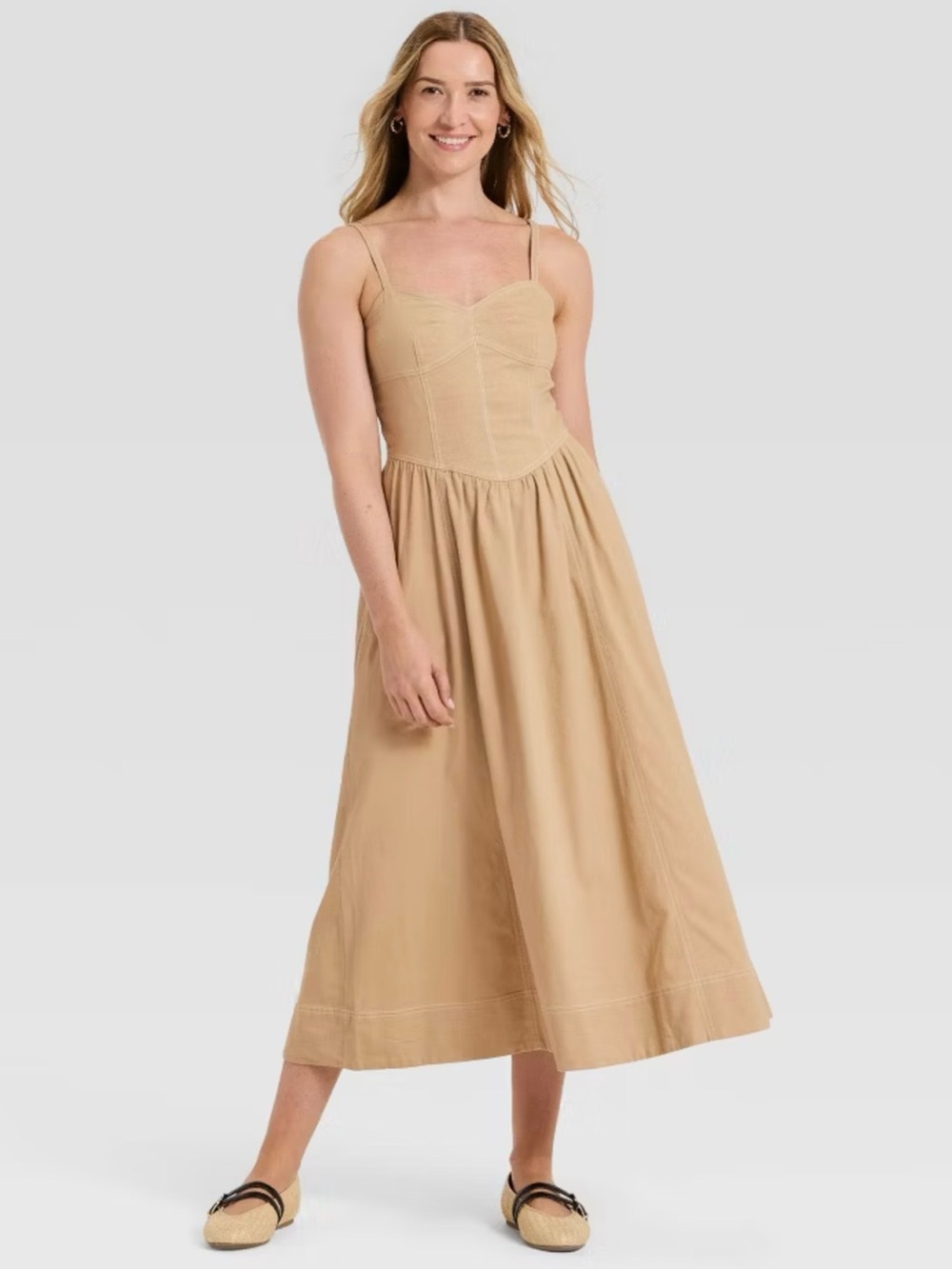 Women’s Corset Mid A-Line Dress